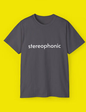 Stereophonic Minimalist Single Word T Shirt
